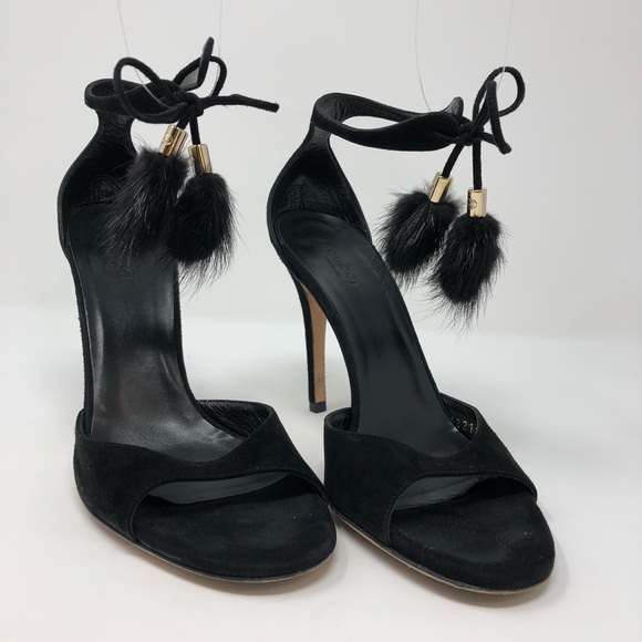 Gucci Mink Pom Pom Stilettos - Picture 4 of 8
